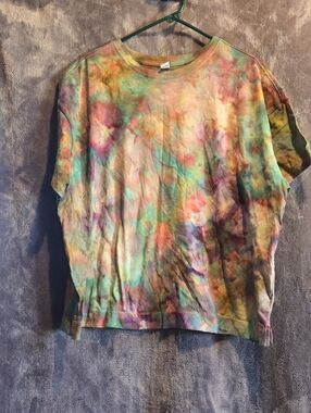 Old Navy Multicolor Tie-Dye Short Sleeve Tee